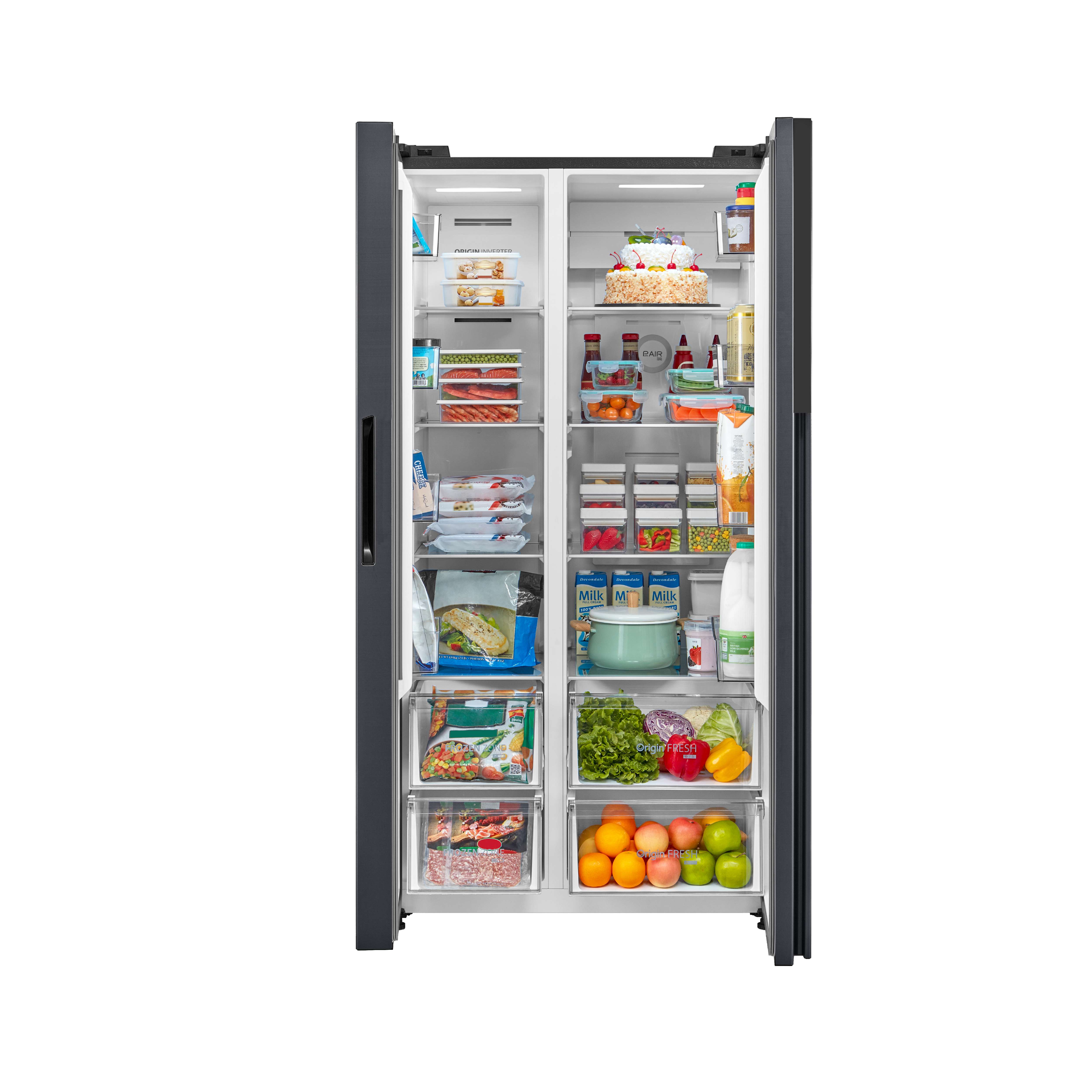 Toshiba side by side refrigerator hot sale